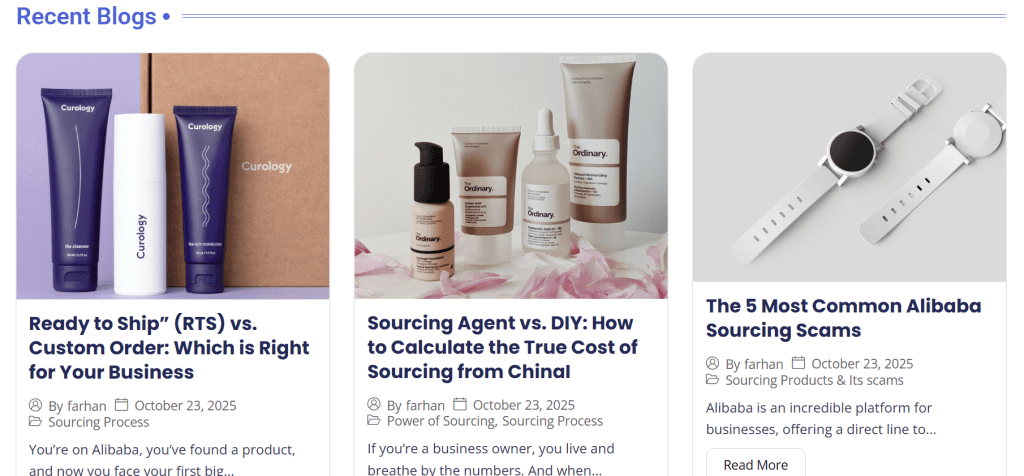 Blog page design and develop for Global Prime Source by Waqar Younis web developer